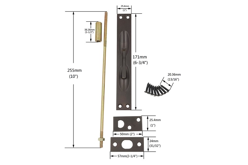 Flush Bolt Brass