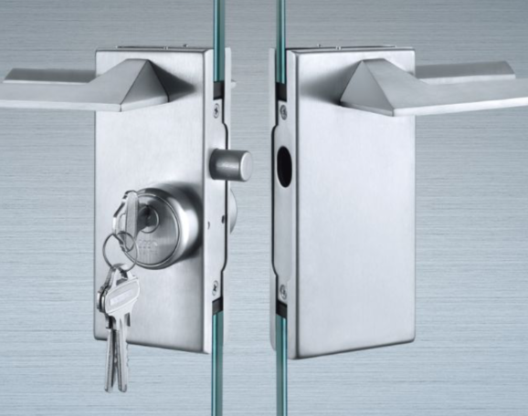 Glass Door Center Patch Lock HW400H